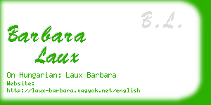 barbara laux business card